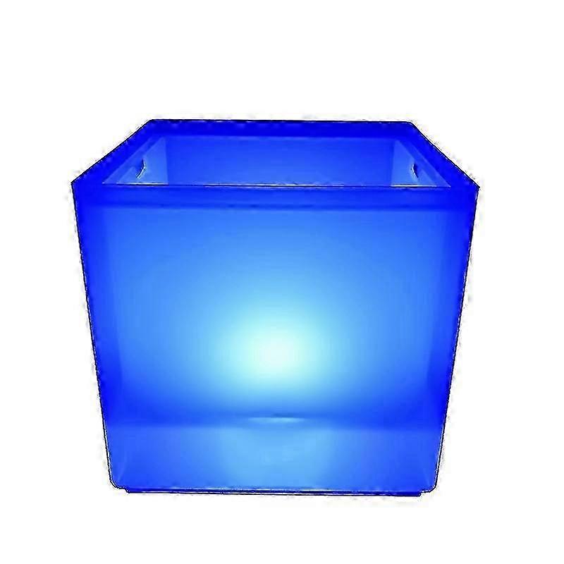 Quadratischer LED-Eiskbel mit blauem Licht, Kraft-Geschenkbox