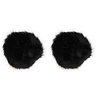 Zwarte armwarmers, manchetwarmers, 1 paar elastische polswarmers voor dames