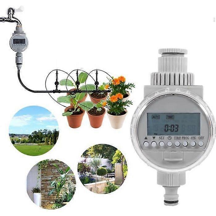 Solar Automatic Digital LCD Watering Timer Garden Irrigation Controller Programs