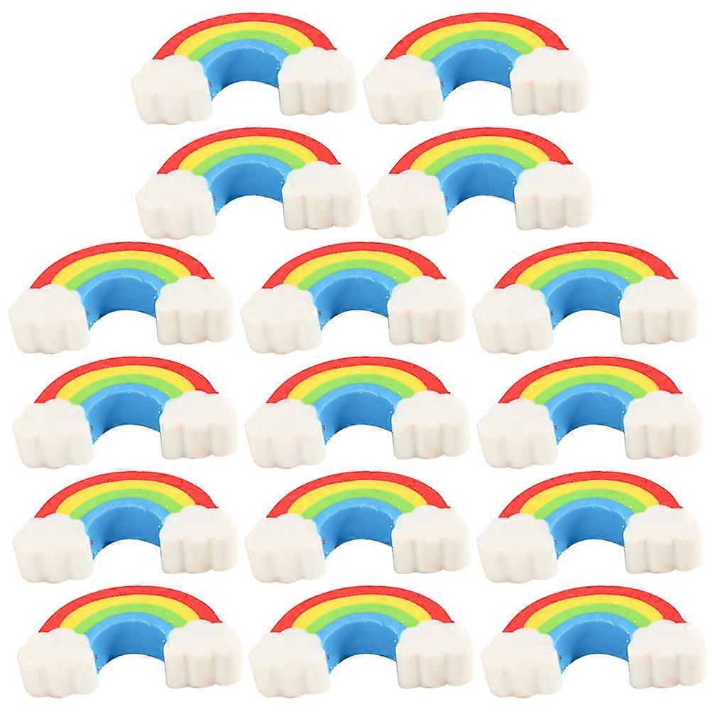 100pcs Multi-function Erasers Delicate Rainbow Erasers Portable Mini Erasers Stationery Supply