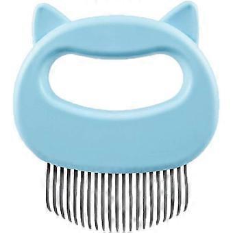 1 pack of soft cat grooming massager, plastic elastic brush, two-in-one pet epilator [MI]
