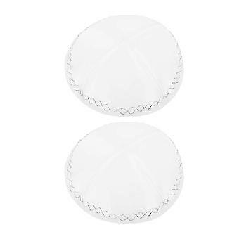 Yarmulkes Jewish Hat compatible with Shabbat and Mitzvah 2Pcs White Skull Caps compatible with Ceremonies