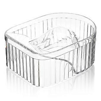 Clear Nail Soaking Bowl Nail Soak Off Bowl Acrylic Gel Polish Remover Bowl