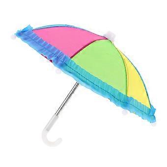 Puppe Regenschirm Requisite Puppe Regen Accessoire Stoff Puppe Regen Ausrüstung Mädchen Puppe Regenschirm Puppe Dekoration Kleiner Sonnenschirm