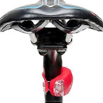 4pcs Fahrrad Radfahren Silikon Kopf Vorderrad Hinterrad Sicherheitslicht Lampen Set Helles Wasserdichtes Fahrradzubehör (2 Weiß und 2 Rot)