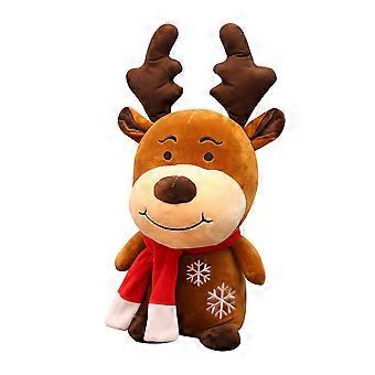 Christmas Deer Doll Plush Toy for Kids Playing 22Cm Brown Animal Figure