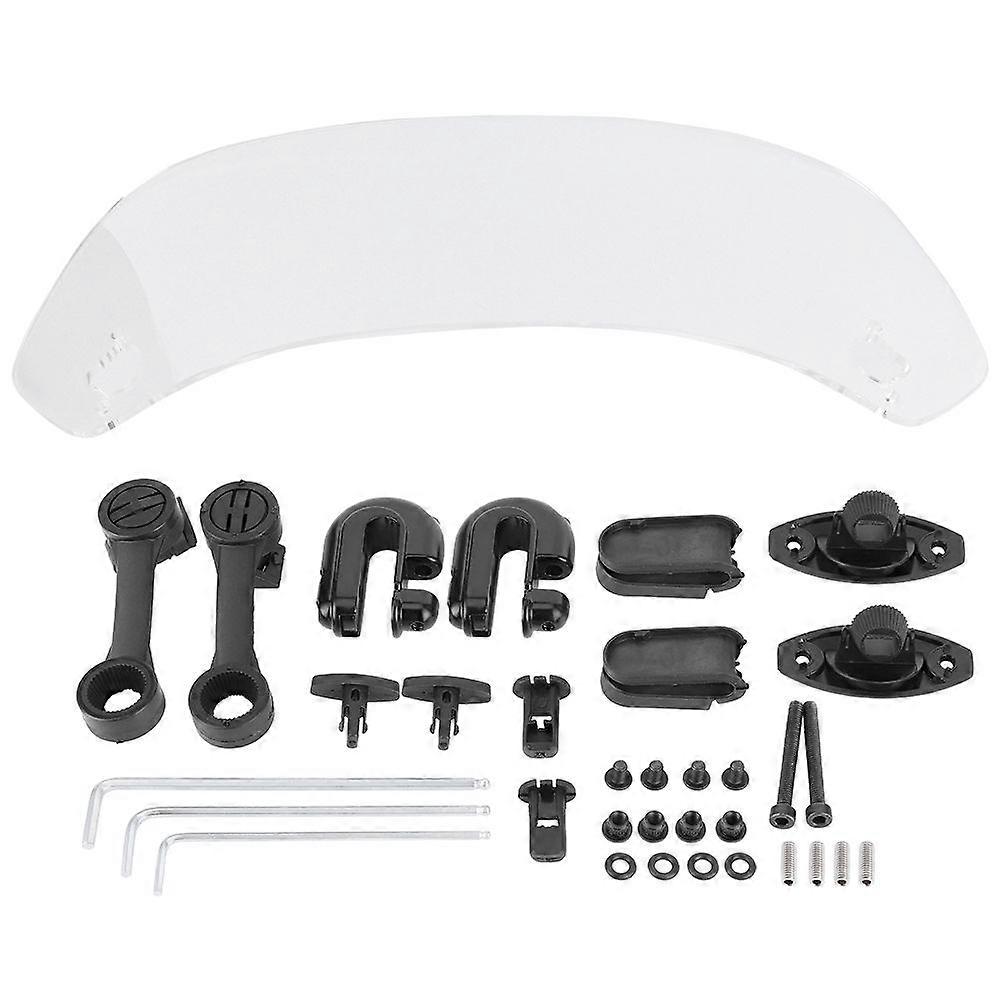 Universal Motorcycle Modified Windscreen Windshield Spoiler Air Deflector Transparent