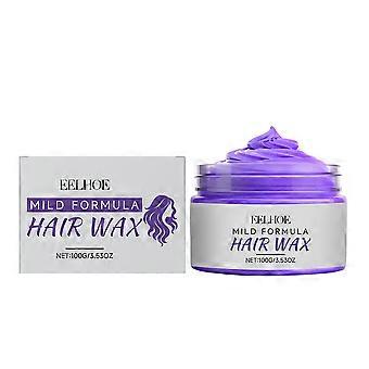 100g Purple Quick-Acting Hair Styling Cream, Non-Greasy Matte, Washable Unisex for Party Styling