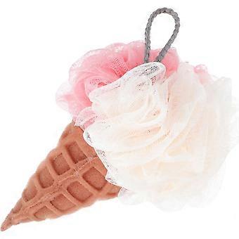 Ice Cream Loofah Body Cleaning Flower Shower Sponge Back Scrubber Bath Balls Great Present for Family Friends