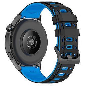 Pulseira de 22 mm para relógio Garmin Forerunner 570 47 mm/ Forerunner 970/ 265/ 255/ 745, com design mecânico e respirável em silicone.