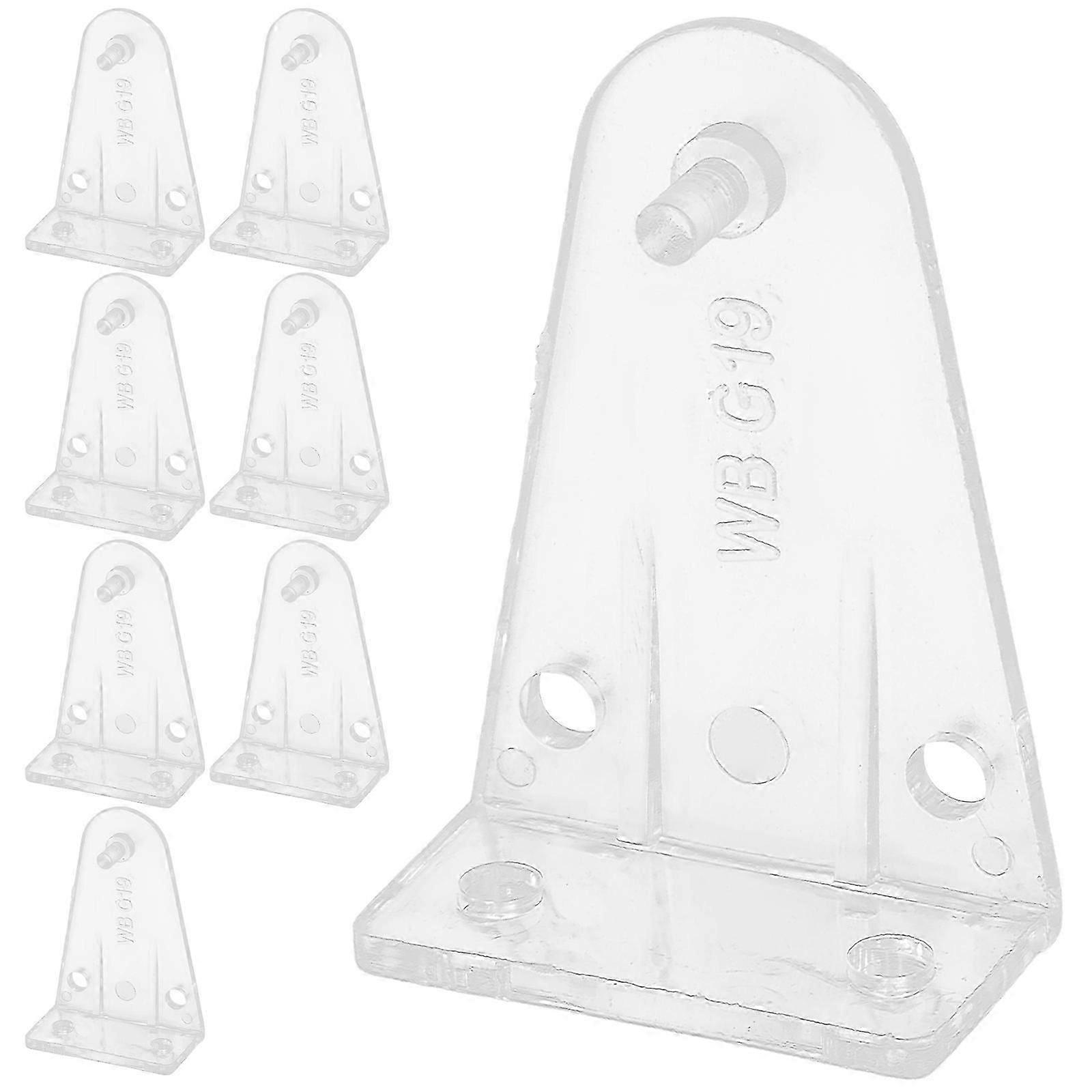 8 Pcs Horizontal Blinds Replacement Parts Hold Down Brackets Transparent