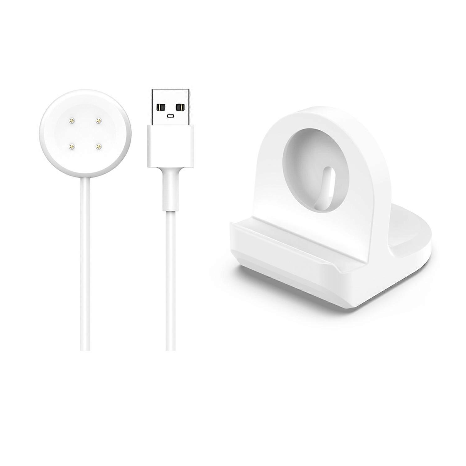 For Fitbit Ace LTE Silicone USB Smart Watch Charging Cable 1 Meter Charging Station White