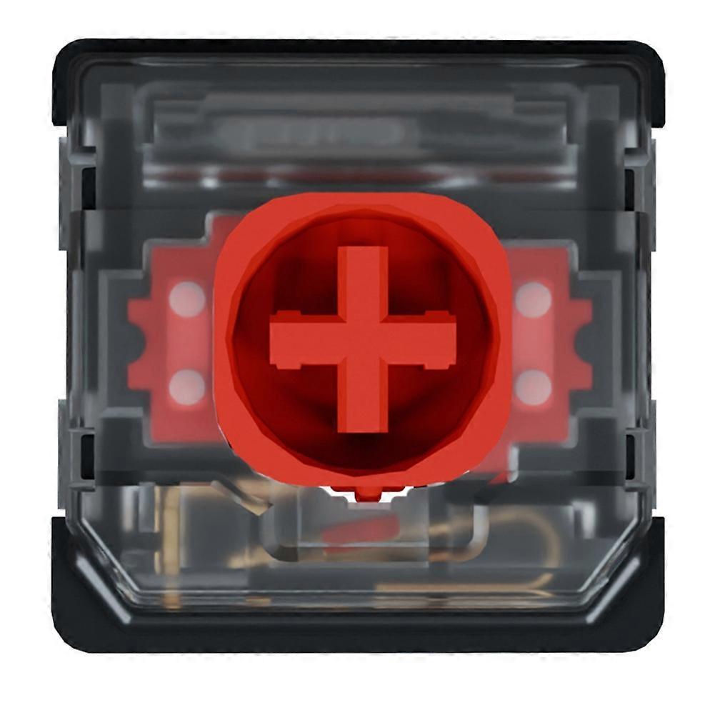 Lot de 10 switches KS-33 Low Profile 2.0 Silent White Black Red Switch 3 broches pour clavier mécanique ultra-fin, pré-lubrifiés linéaires rouges.
