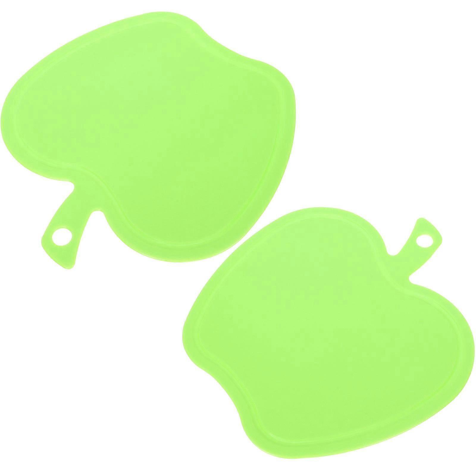 Shape Kitchen Cutting Board Sturdy Plastic for Cooking 2Pcs
