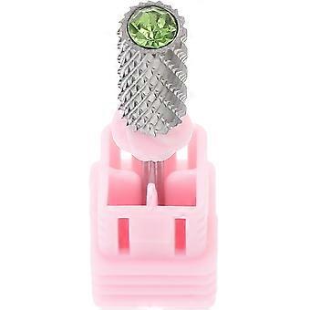 Manicure Nail Drill Bits Metal Grinding Cuticle Remover 2Pcs Pink Set