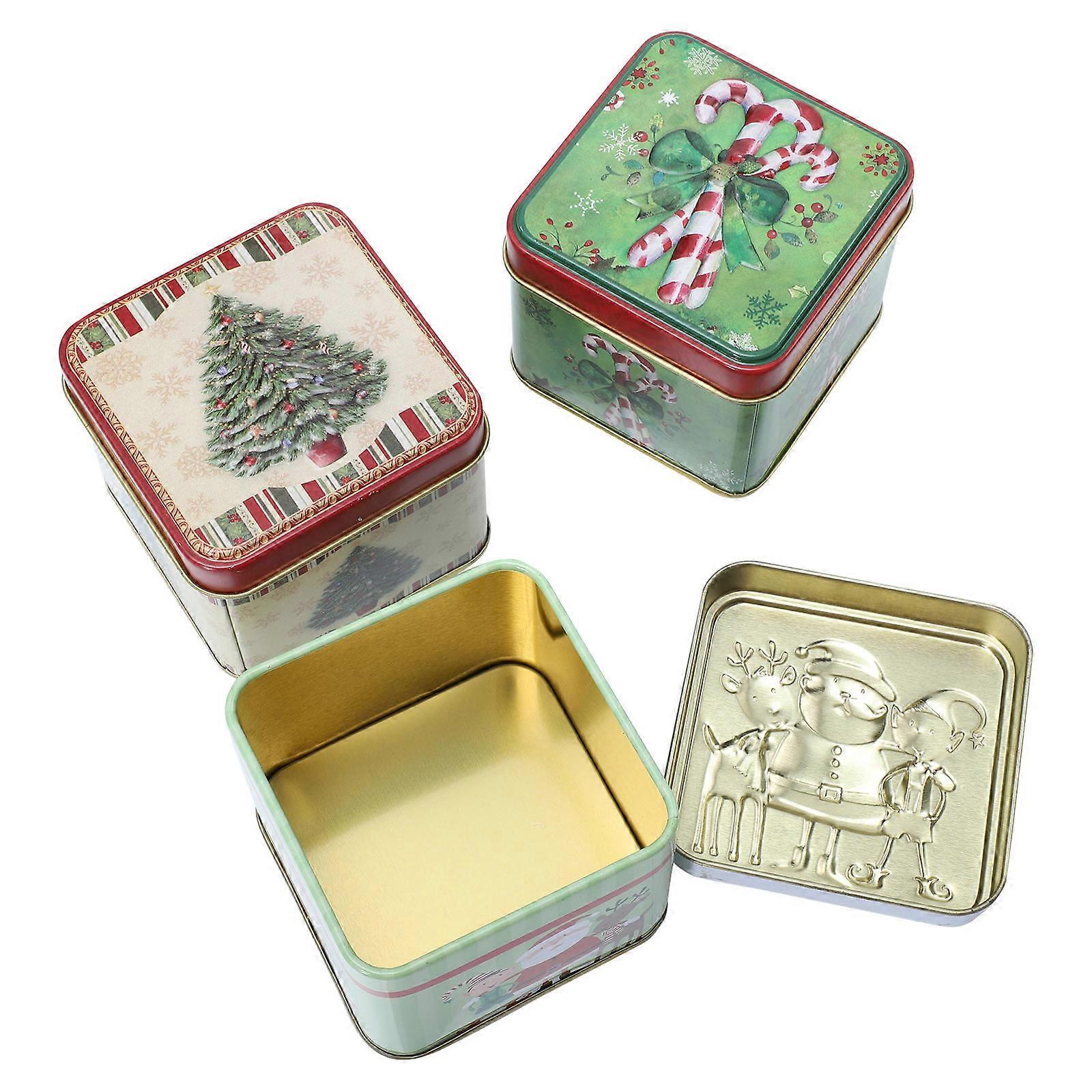 Christmas Gift Box Candy Container for 9Pcs Christmas Pattern Gift Wrapping Box