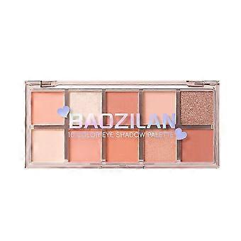 10-Color Eyeshadow Palette - Rich Color Payoff Long-Wearing Seamless Blendability Compact Design