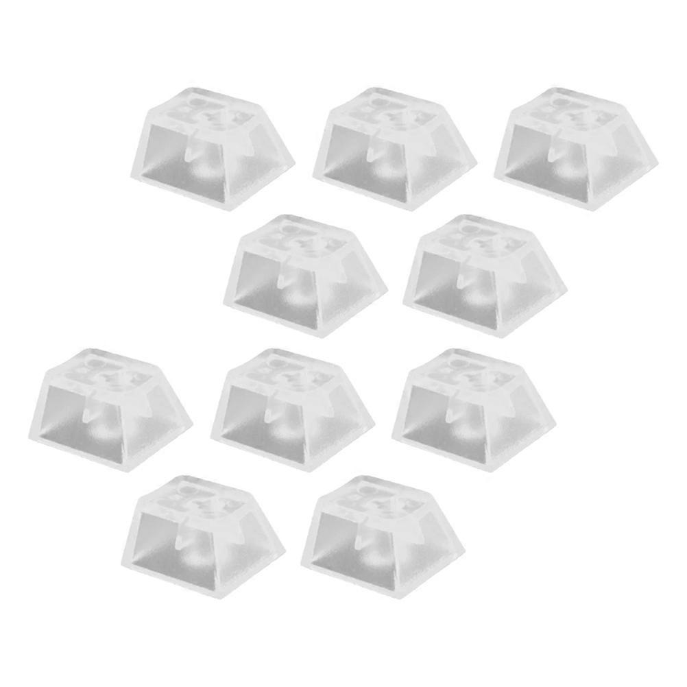 10Pcs Transparent Keycap Mechanical Keyboard Translucent Blank No Printed Keycap