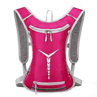 Wanderrucksack Wasserdichter Wanderrucksack mit reflektierenden Streifen Rucksack zum Wandern Laufen Skifahren Camping, Rosa
