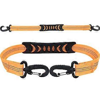 Roller Skate Leash Nylon Carrier Strap for Carrying Boots 2Pcs Orange