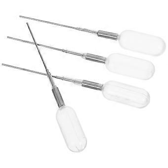 4Pcs Liquid Transfer Essential Oil Dropper Pipettes with Stainless Steel