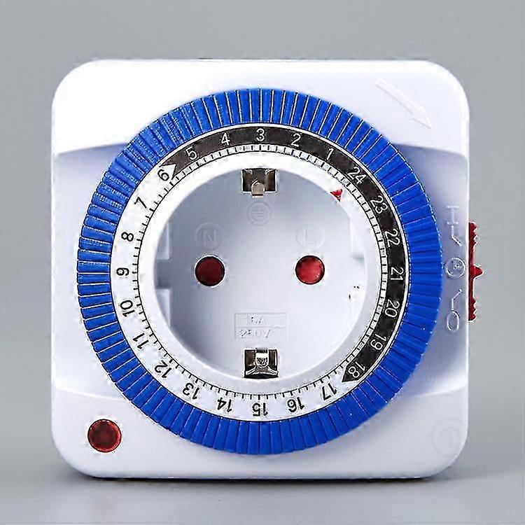 24-Hour Electrical Outlet Mini Timer, Mechanical Segment, To Save Energy