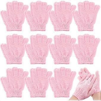 30 Paar doppelseitige Peelinghandschuhe aus Nylon, farbenfroh, für Dusche, Spa, Massage, Tiefenreinigung, Körperpflege