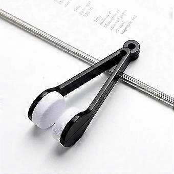 New Double-Sided Glasses Brush, Soft Microfiber Glasses Cleaner, Glasses Cleaning Brush, Wiping Tool Red