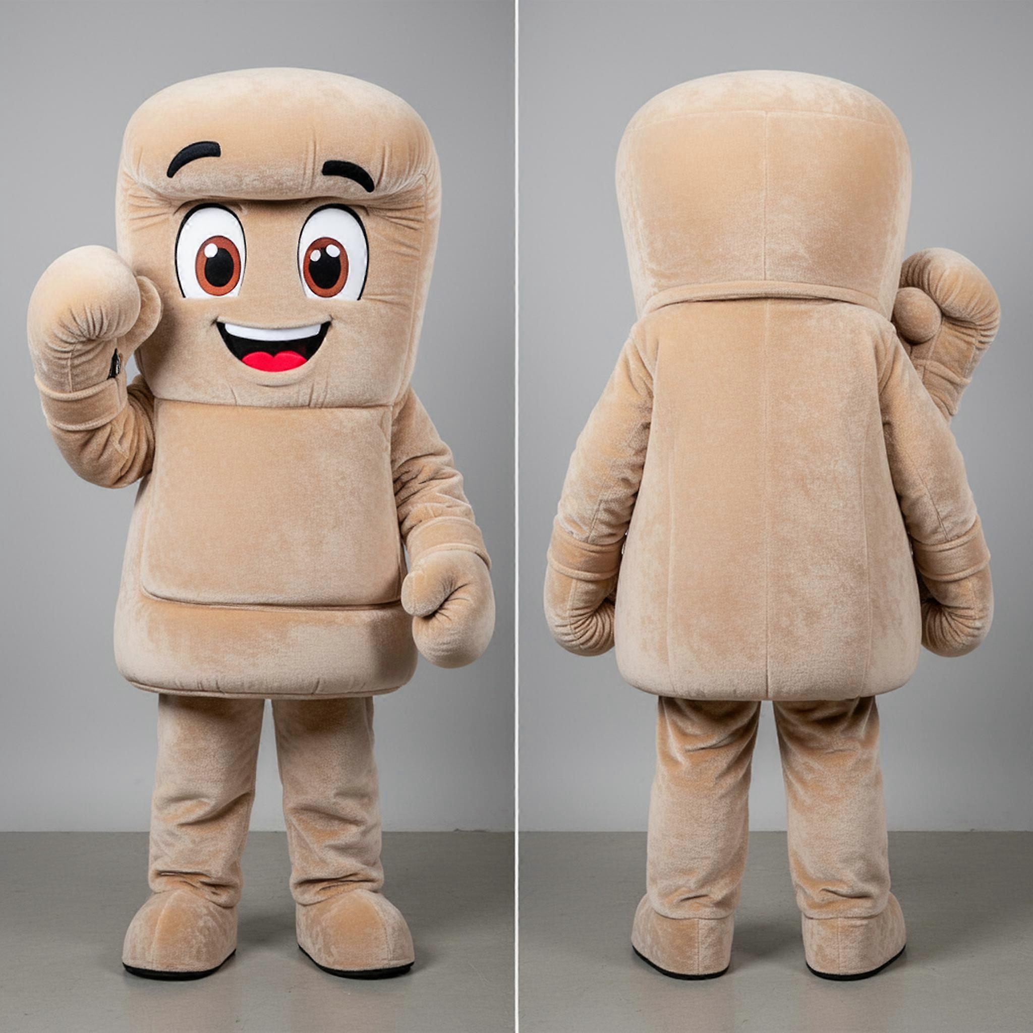 MASTICOT Beige Padded Boxing Glove Mascot