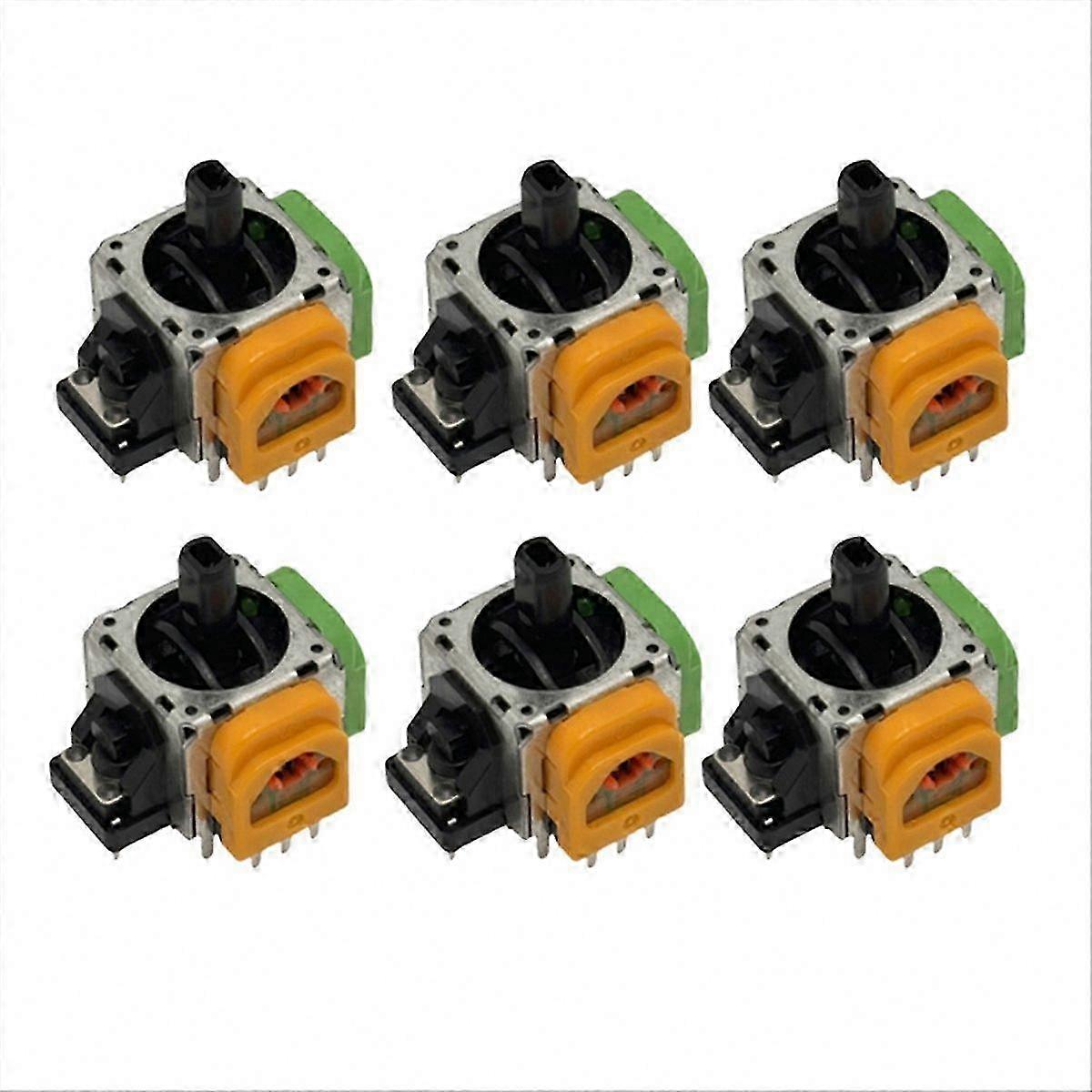 Compatible with PS4 6PCS Hall Electromagnetic Thumbsticks, High-Precision Adjustable IC Joystick Replacements