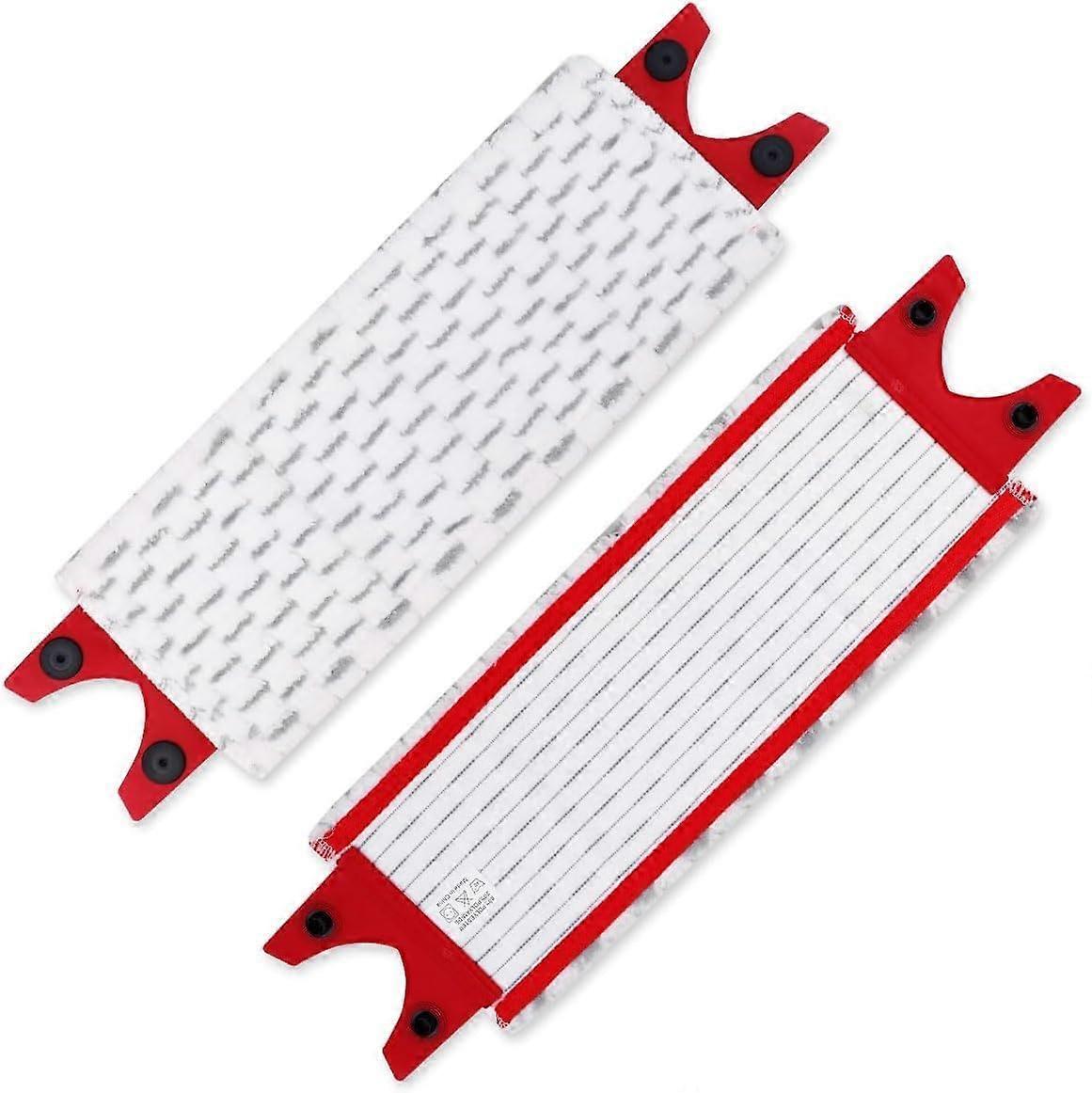 2 Pack Mop Heads Replacement Compatible with Vileda 1-2 Spray Mop Refill Microfibre Pads, Grey