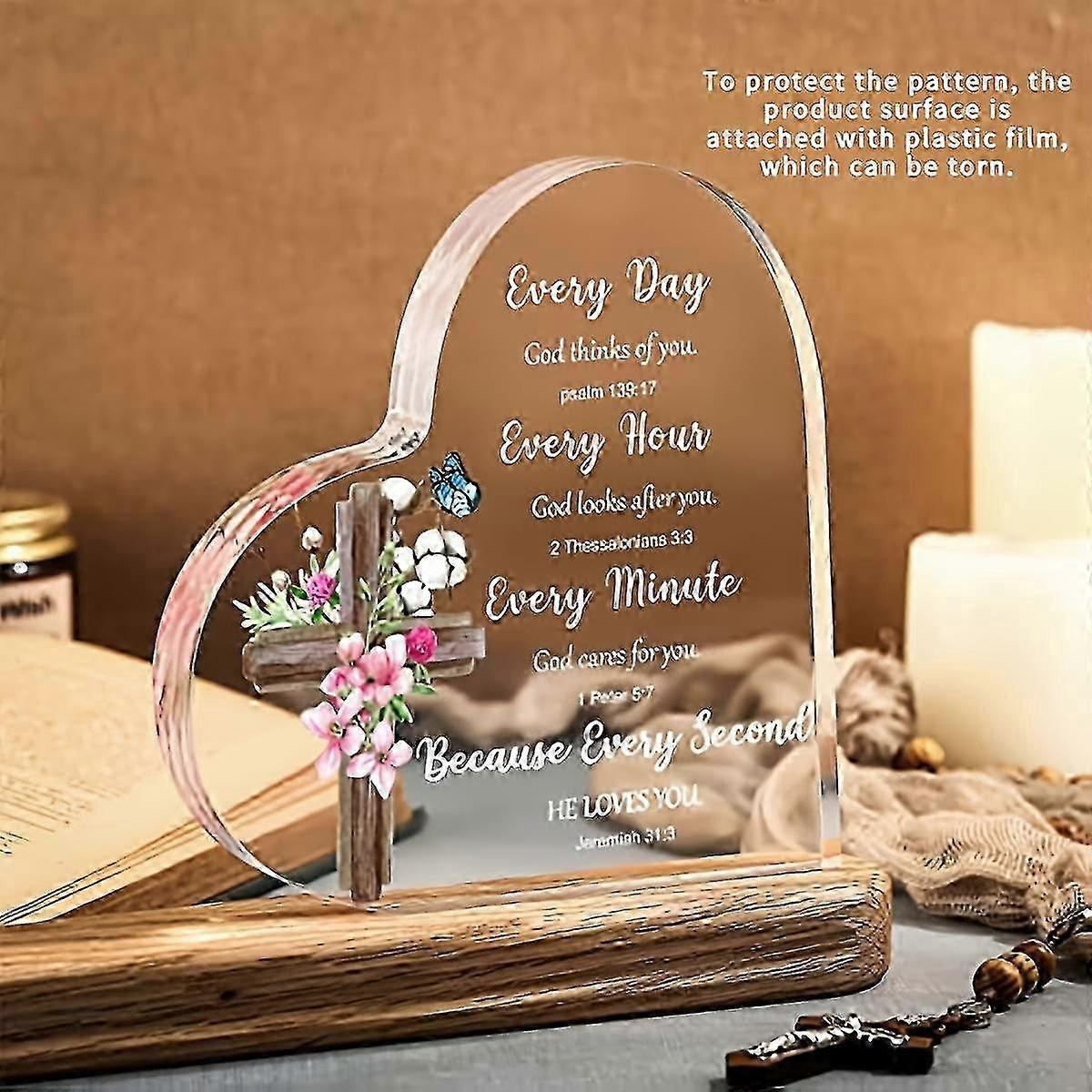 Inspirational Acrylic Prayer Paperweight