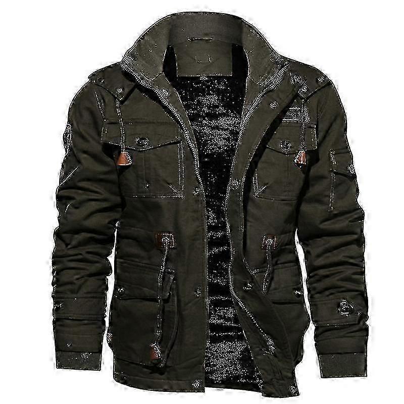 Thickened winter coat for men featuring heating technology