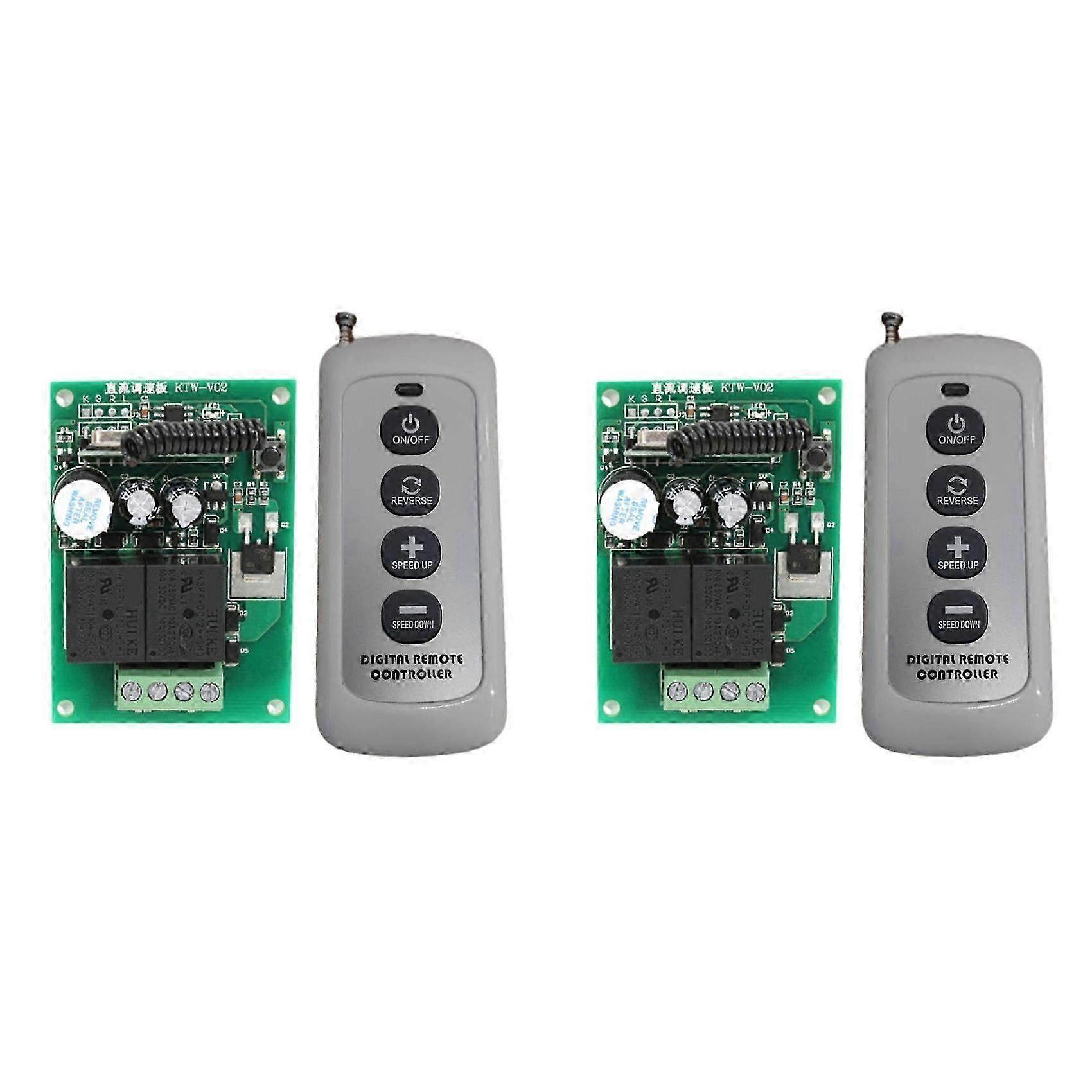 2X DC12V Motor Controller Kit Speed Remote Control Electric Dining Table Rotary Speed Regulator Motor Controller