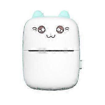 Mini Portable For Mobile Phone Wireless Bluetooth-compatible Thermal Printer Blue