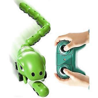 RC Snake Toy Magnetic Eating Blocks Interactive Game - Green