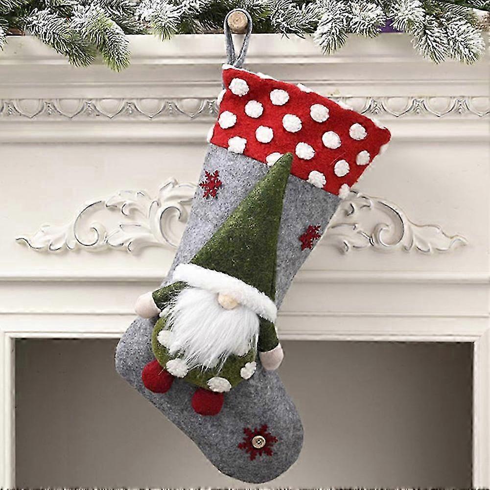 Large Velvet Xmas Stocking 47cm