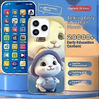 Toddler Early Learning Cell Phone Toy Set Portable Interactive Pretend Phone for Boys Girls Birthday Party Gift