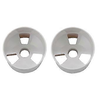 2-pack 2.7 cm opening outdoor golf training flagpole hole cup golf training aids three holes white plastic golf hole cup EP