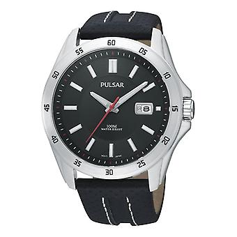 Pulse Atlanta Quartz Analog Man Watch with Cowhide Bracelet PXH855X1