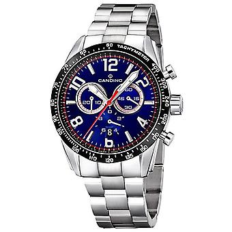 Candino sport Quartz analoge man horloge met C4429/B roestvrijstalen armband