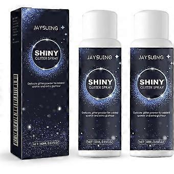 Stylish Glitter Spray Brushed, Brushed Silver — Ideal for Outdoor & Travel