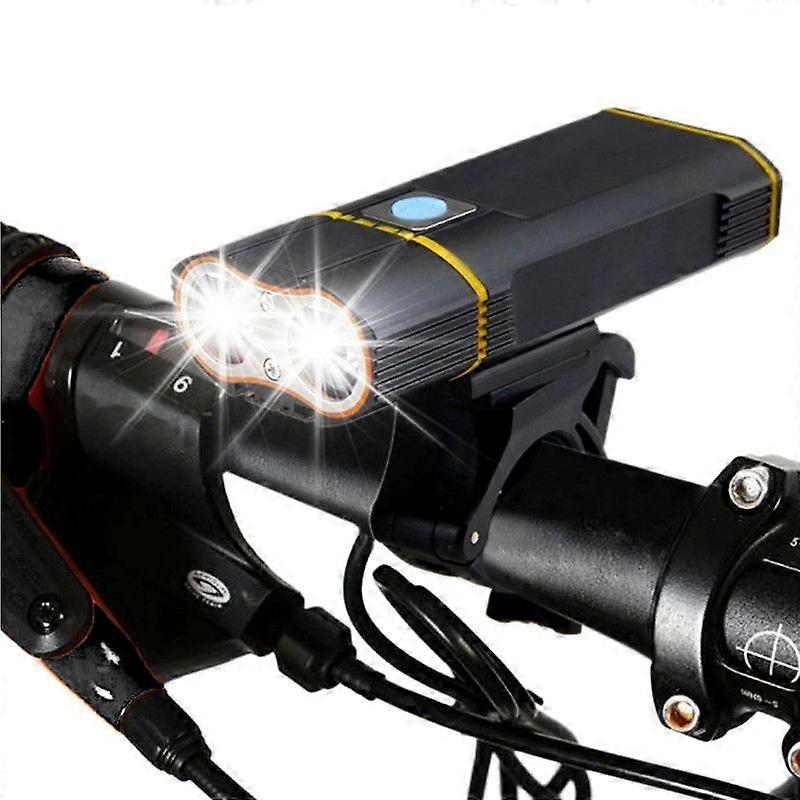 Double lamp bicycle headlight