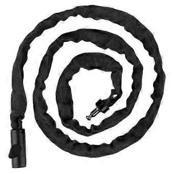 Bicycle Chain Lock Heavy Duty, Compatible with Mountain Bikes E-Bikes Motorcycles, Extended Anti-Theft Cable
