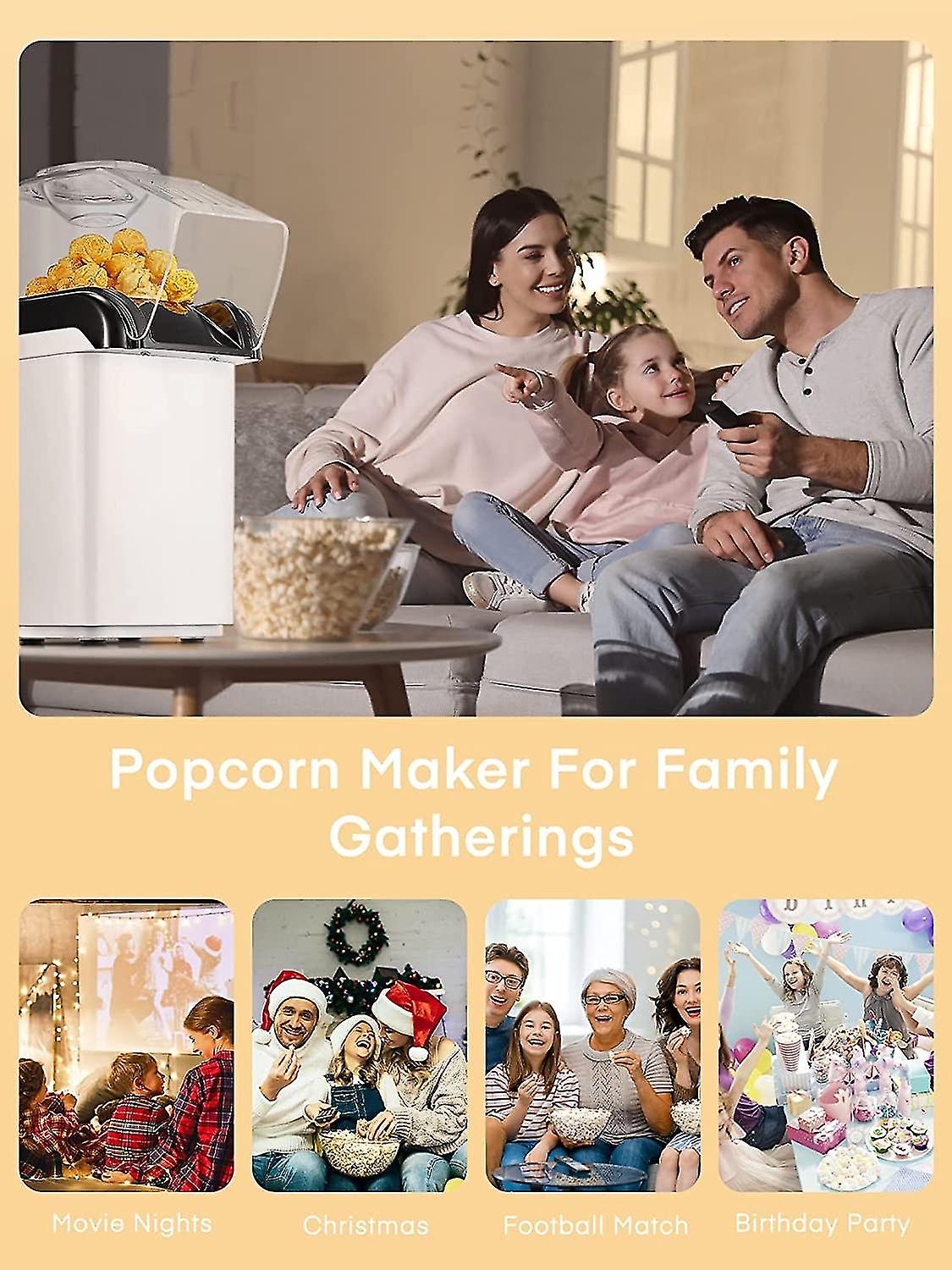 Macchina Per Popcorn Termozeta 1200W - Senza Olio Con Ciotola