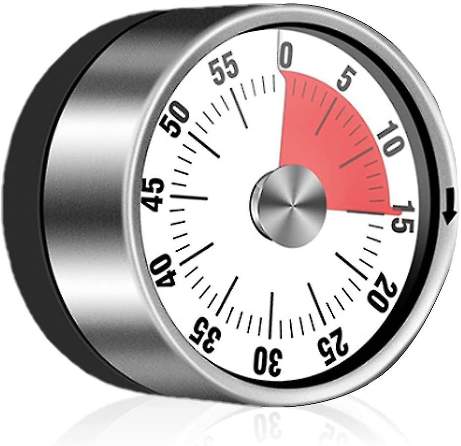 60 Minute Visual Kitchen Timer Mechanical Kitchen Timer, Silent Countdown