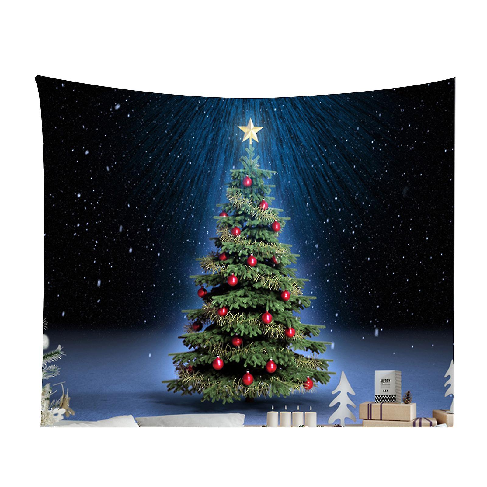 Christmas Tapestry Hanging Polyester Large Size Christmas Elements