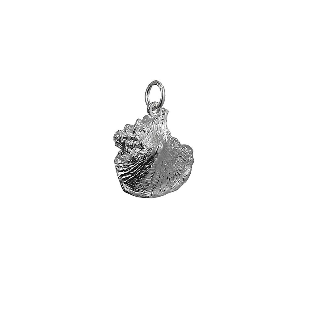 Silver 19x18mm Sea Shell Pendant or Charm
