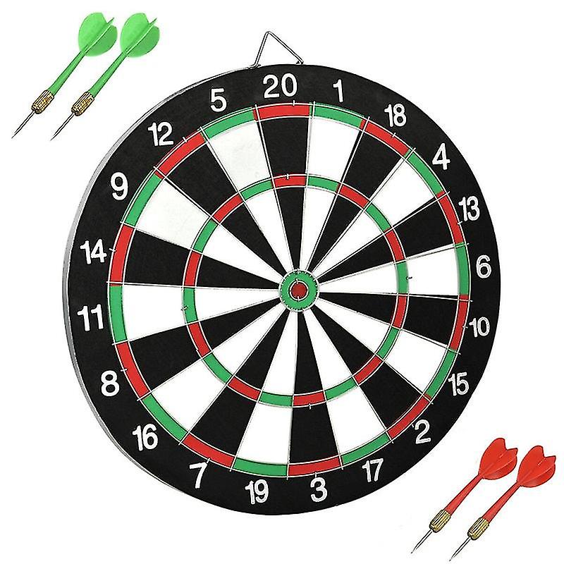Profi Dart Board Dartscheibe Dartscheiben Wurfspiel Mit 6 Dartpfeile Neu & Ovp Dartboard