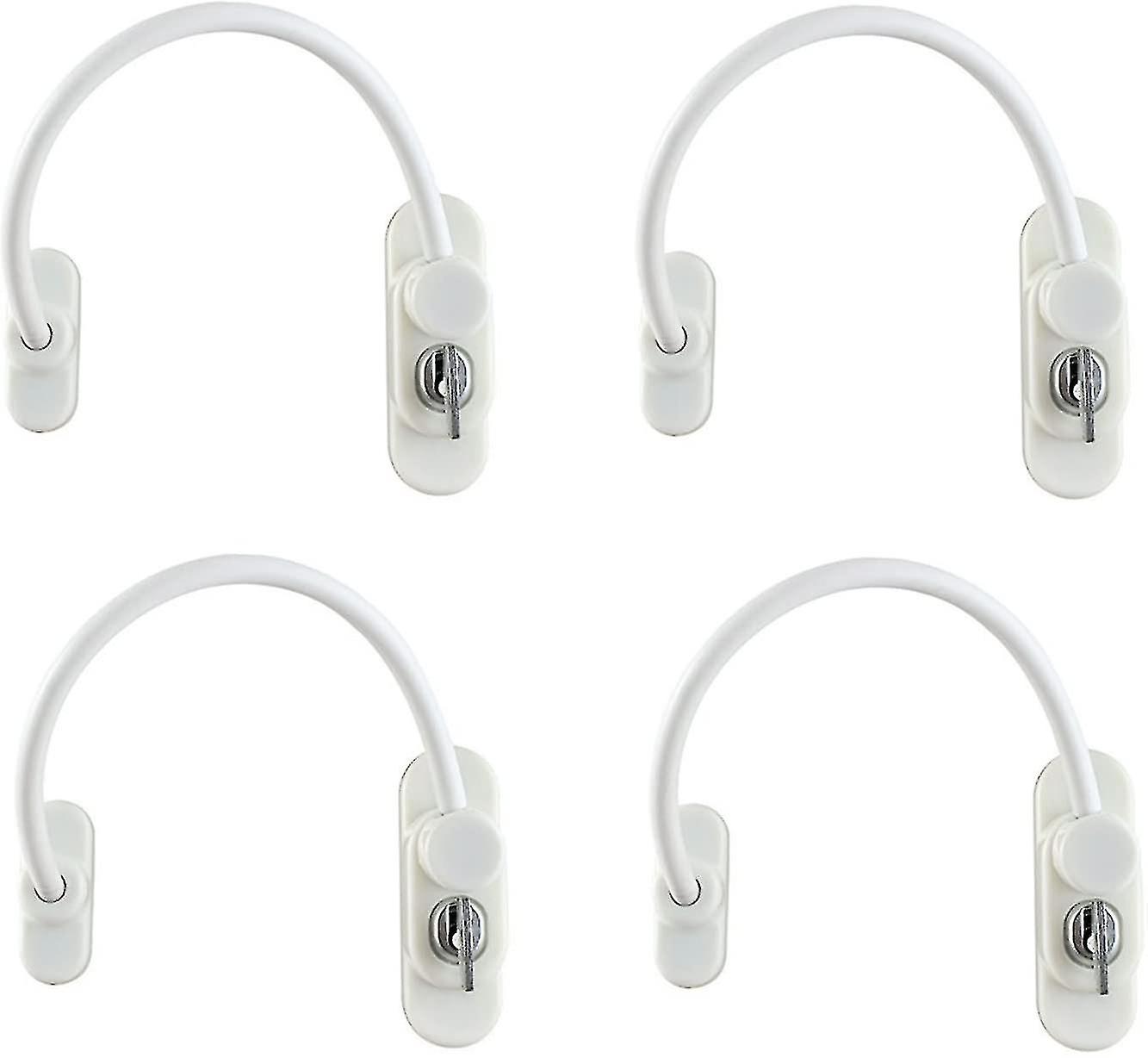 4 Pcs Window Door Restrictor Child Safety Lock